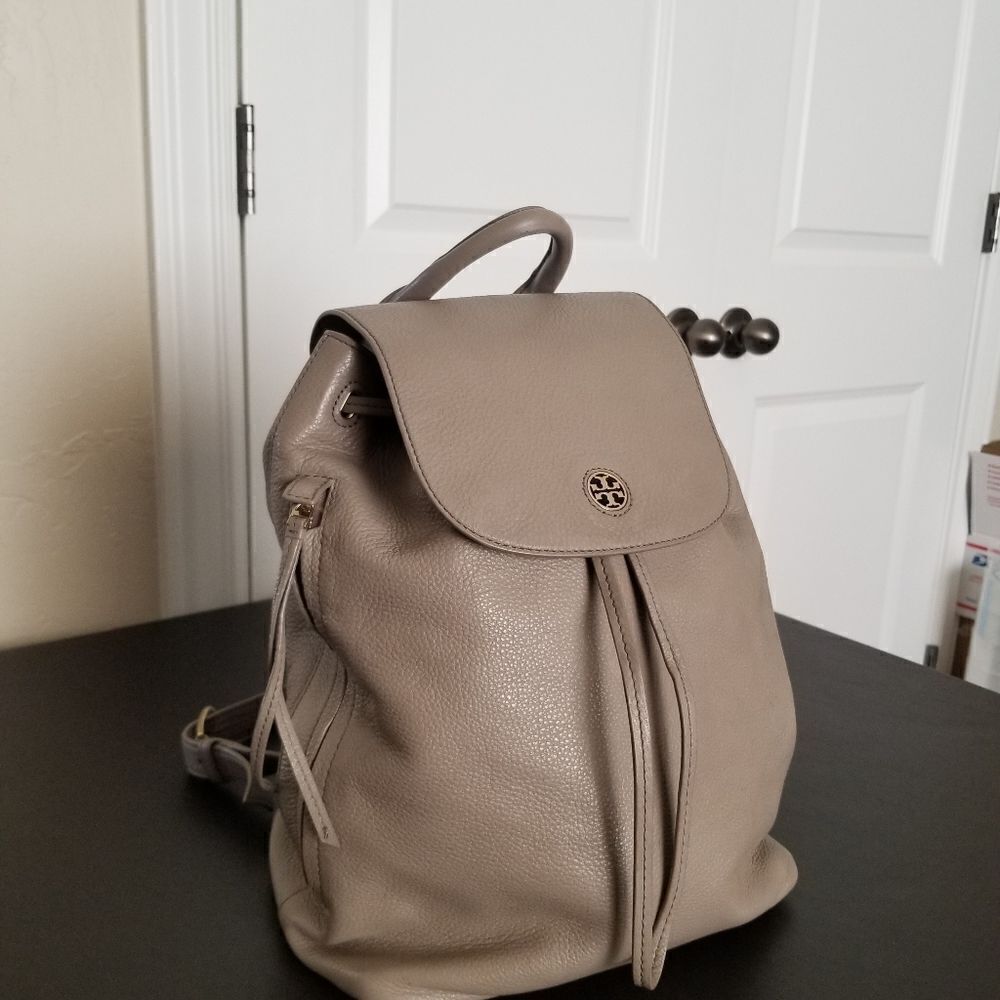 Tory Burch Leather Backpack - Picture 2 of 12
